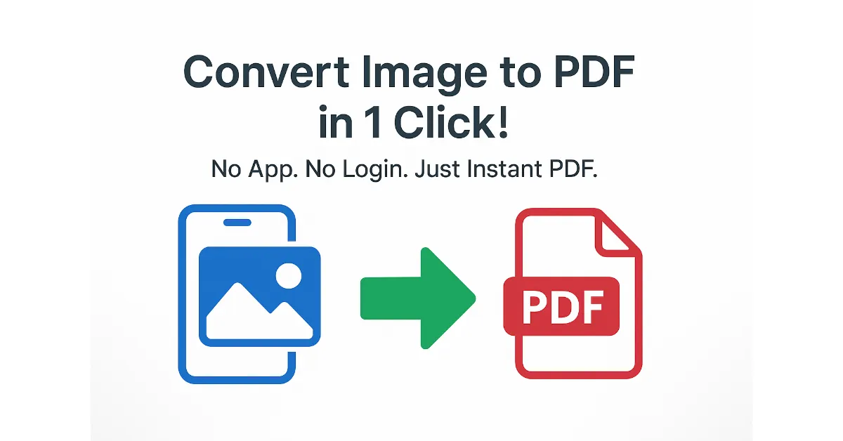 Convert Image to PDF in 1 Click!