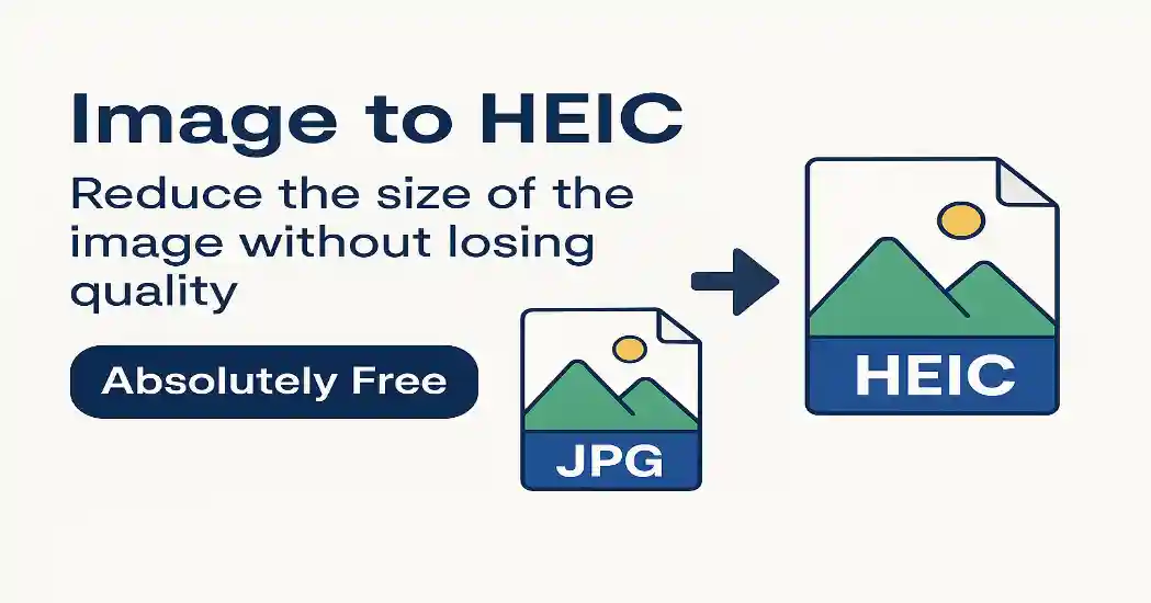 HEIC (High Efficiency Image Container) is an image format that takes up less space but delivers great resolution and quality 📸. Apple devices (iPhone, iPad, Mac) already have this format as the default – and now you can take advantage of it too with our free online Image to HEIC converter!