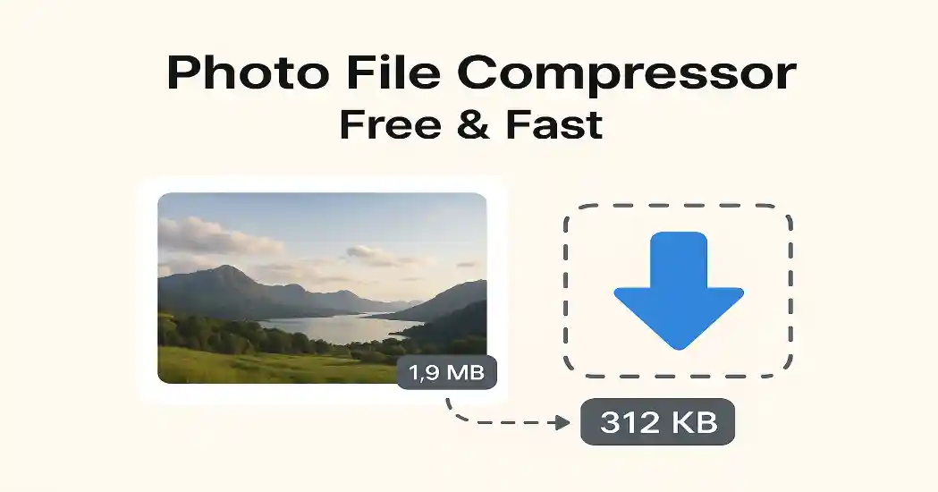 Reduce the size of photos without losing quality! Make JPG, PNG, WEBP etc. images smaller in seconds with this free online Photo File Compressor. Perfect for mobile, website or email!