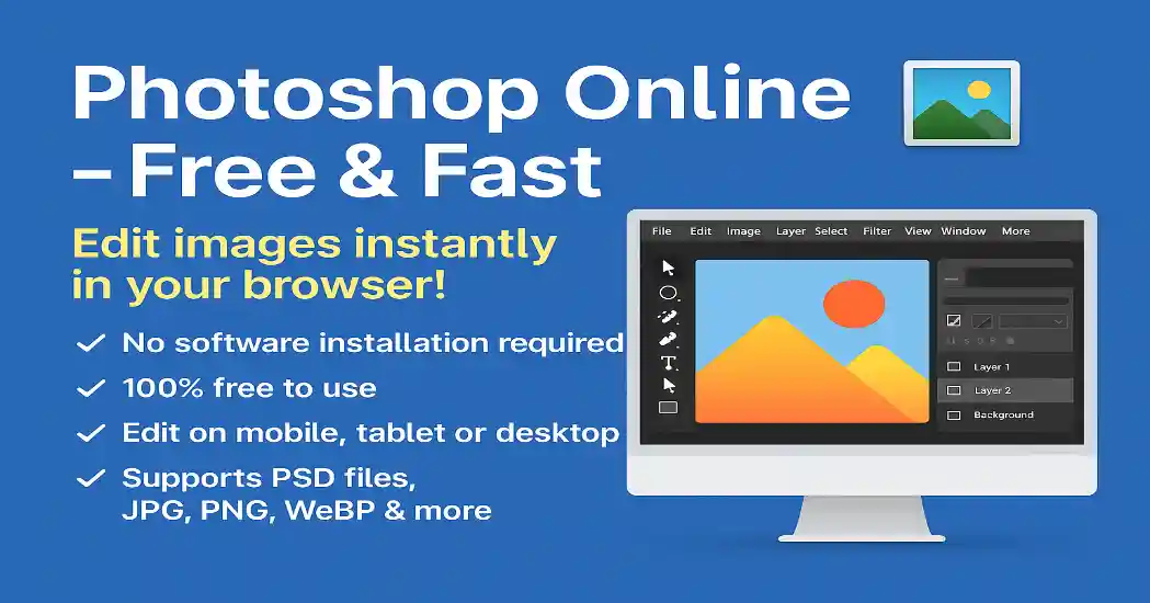 Edit images instantly with Photoshop Online – Photoshop Online free