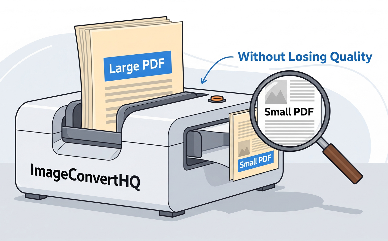 Reduce PDF File Size: Make Large PDFs Smaller with ImageConvertHQ (Without Losing Quality)