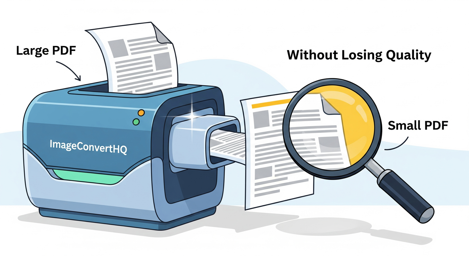 Reduce PDF File Size: Make Large PDFs Smaller with ImageConvertHQ (Without Losing Quality)