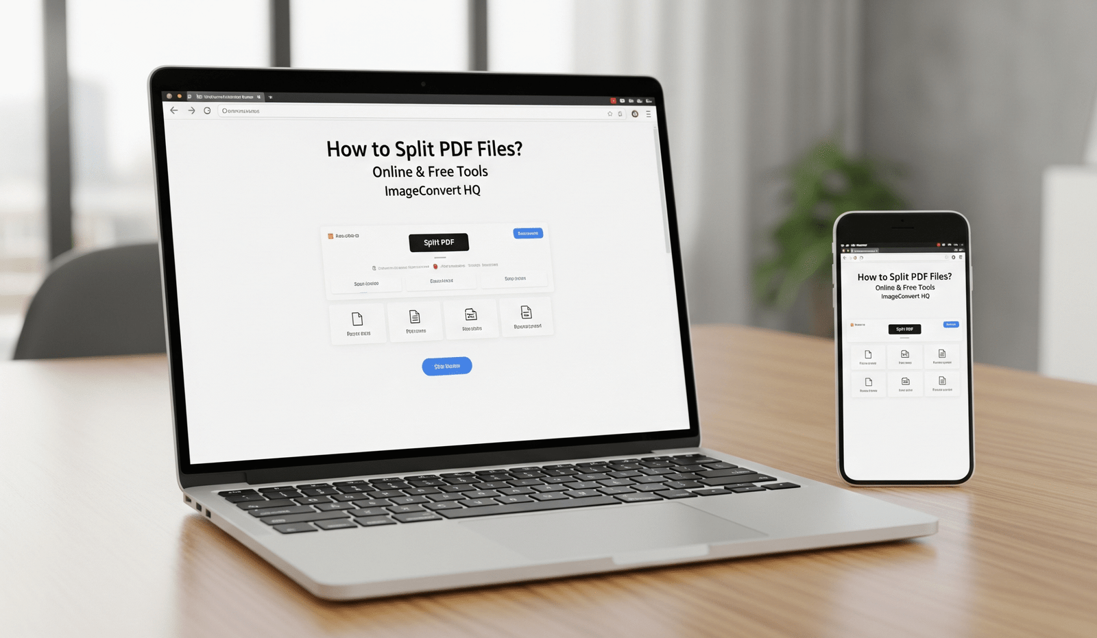 How to Split PDF Files? Online Free Tool | ImageConvertHQ