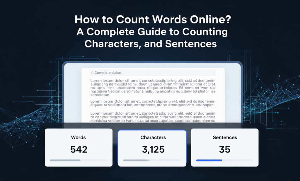 How to Count Words Online? A Complete Guide to Counting Words, Characters, and Sentences