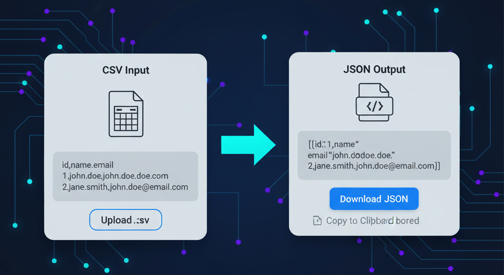 Free CSV to JSON Converter: Simple And Fast Online Tool