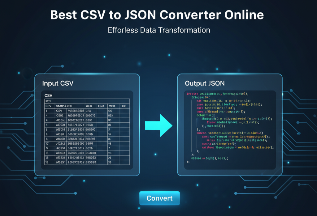 Best CSV to JSON Converter Online