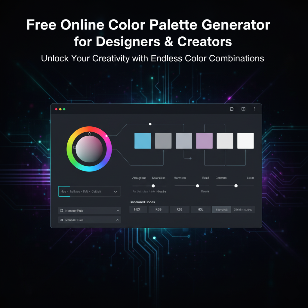 Free Online Color Palette Generator for Designers and Creators