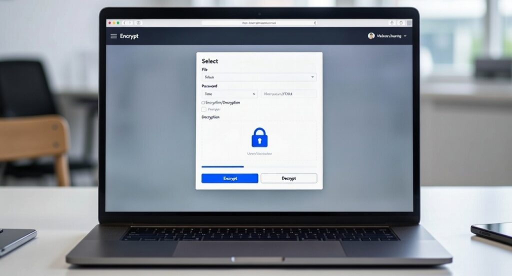 encrypt and decrypt files online